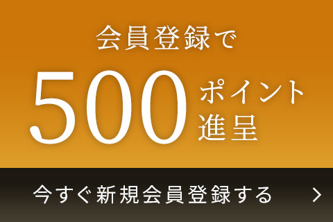 会員登録で500ポイント進呈 今すぐ新規会員登録する